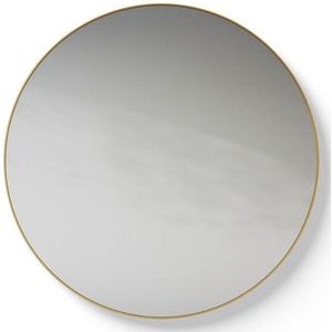 Looox Mirror collection Mirror Gold Line Round ronde spiegel - 60cm - mat goud SPGLR600