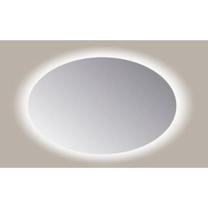 Sanicare Q-mirrors spiegel 120x80x3.5cm met verlichting Led warm white Ovaal inclusief sensor glas SOAWS.80120