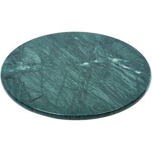 Round Marble tray Green