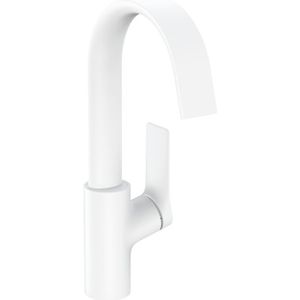 Hansgrohe Vivenis ééngreeps wastafelmengkraan 210 met draaibare uitloop zonder afvoer wit mat 75032700