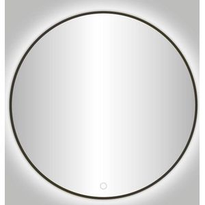 Best Design Moya Venetië ronde spiegel Gunmetal incl.led verlichting Ø 80 cm 4009080