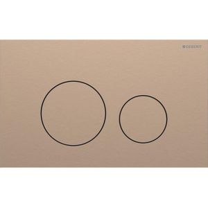 Geberit Sigma40 bedieningsplaat - 2-toets spoeling - rond - RVS - geborsteld roodgoud 115.628.QB.1