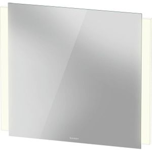 Duravit Ketho 2 spiegel - 80x70cm - met verlichting LED verticaal - met spiegelverwarming - wit mat K27072000000100