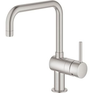 GROHE Minta Keukenkraan - hoog - draaibare uitloop - supersteel geborsteld 32488DC0