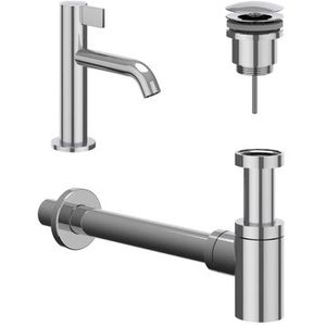 IVY Fonteinset - Opbouw - Laag - Chroom - Always Open Plug