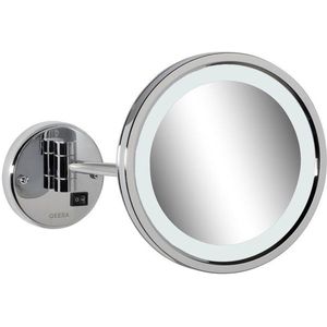 Geesa Mirror Scheerspiegel LED-verlichting 1 arm 3x vergrotend ø 215 mm Chroom 911088