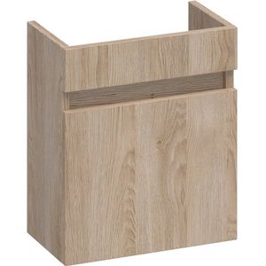 Saniclass Solution Fonteinonderkast - 40x45x22cm - 1 linksdraaiende deur - MFC - legno calore FO-SLLLC