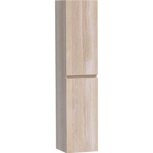 BRAUER Solution Badkamerkast - 160x35x35cm - 2 links- rechtsdraaiende deuren - hout - white oak HK-MES160WO