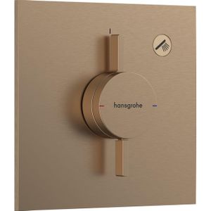 Hansgrohe Duoturn E inbouwkraan voor 1 functie brushed bronze 75617140