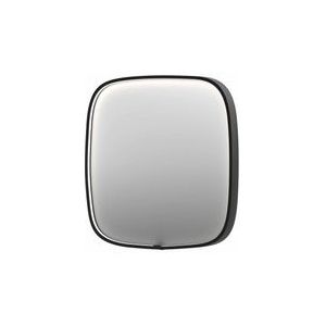 INK SP31 spiegel - 60x4x60cm contour in stalen kader incl dir LED - verwarming - color changing - dimbaar en schakelaar - geborsteld metal black 8409815
