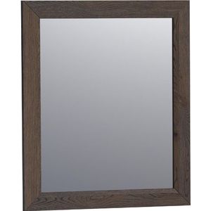 BRAUER Citrine spiegel - 60x70cm - rechthoekig - lamellen eiken zwart frame SP-CI60RHLEZ