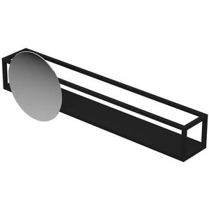 INK UFO planchet - frame 100x32x15cm - vaste bodemplaat en 1 verplaatsbare Spiegel - 32cm - aluminium zwart mat 1901283
