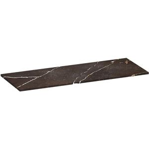 BRAUER Artificial Marble Wastafelblad - 120x46x2 - Zonder kraangat - composiet - Copper Brown TB-AM120CB