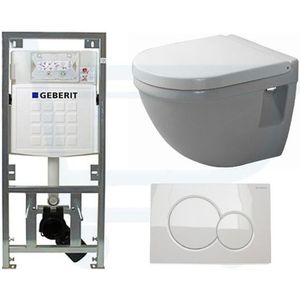 Duravit Philippe Starck 3 compact inbouwreservoir set wit 0314994/0314161/0701131/0700518/