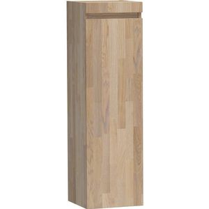 Saniclass Solution Badkamerkast - 120x35x35cm - 1 rechtsdraaiende deur - hout - grey oak HK-NWS120RGO