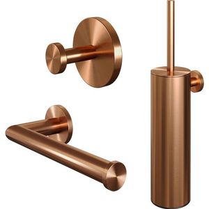 Brauer Copper Edition Toilet Accessoireset - 3-delig - PVD - geborsteld koper 5-GK-152