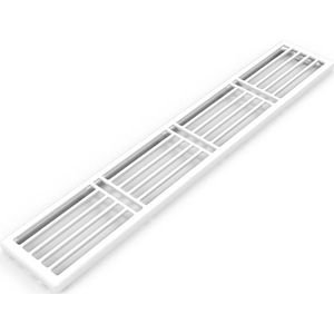 Stelrad bovenrooster voor radiator 90x7.9cm type 21 90x7.9cm Staal Wit glans R30022109