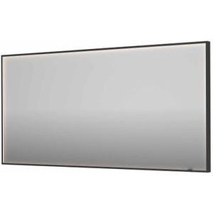 INK SP19 spiegel - 160x4x80cm rechthoek in stalen kader incl dir LED - verwarming - color changing - dimbaar en schakelaar - geborsteld metal black 8409139