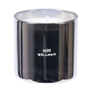 Wellmark kaars 12x11cm medium zilver metallic - bold future