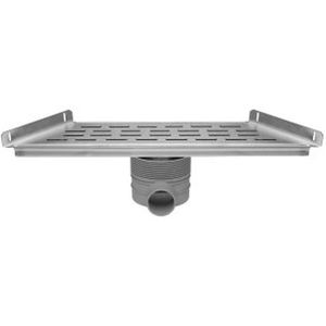 Easydrain Multi Trapezium 300 afvoergoot met zijuitlaat 48,5cm 50mm RVS EDMTRAP300