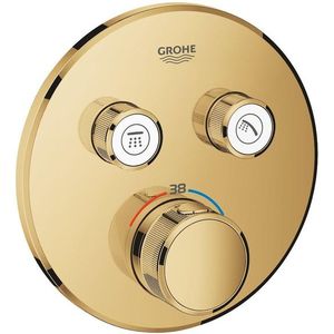 Grohe SmartControl Inbouwthermostaat - 3 knoppen - rond - cool sunrise 29119GL0