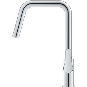 GROHE Eurosmart Keukenmengkraan - 22.1cm - uitrekbare handdouche - 2 straalsoorten - chroom 30619000