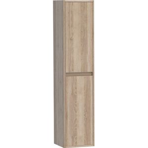 BRAUER Nexxt Badkamerkast - 160x35x35cm - 2 greep - loze links/rechtsdraaiende deuren - MFC - legno calore HK-AD160SL