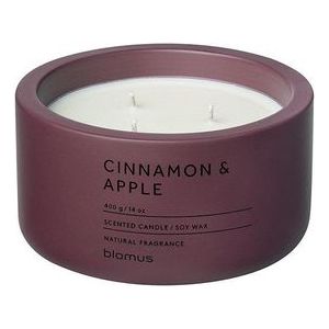 Blomus FRAGA Geurkaars - Port geur Cinnamon & Apple 13x13x13cm - bordaux rood 66454