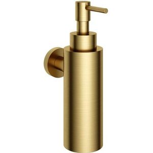 Hotbath Cobber zeepdispenser wandmodel geborsteld messing PVD CBA09BBP