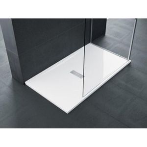 Novellini Ultra flat douchebak acryl rechthoekig met antislip 120x90x3.5cm incl. sifon wit CU120904A30