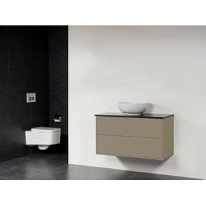 BRAUER New Future XXS Kos waskom badmeubel 100cm hoogglans zonder spiegel taupe sw684/sw23885/sw23891/