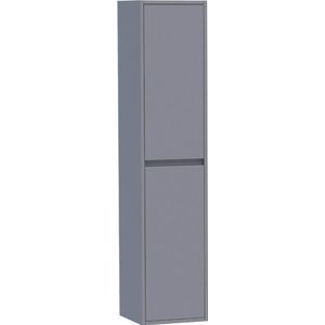 BRAUER New Future Badkamerkast - 160x35x35cm - 2 greep - loze links/rechtsdraaiende deuren - MDF - mat grijs 7117