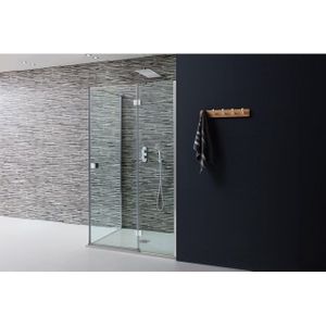 Simpsons Design douchecabine 120x80x195cm helder glas zilver profiel sw276775/sw276791