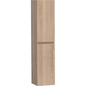 BRAUER Solution Badkamerkast - 160x35x35cm - 2 links- rechtsdraaiende deuren - hout - Smoked oak HK-MES160SO