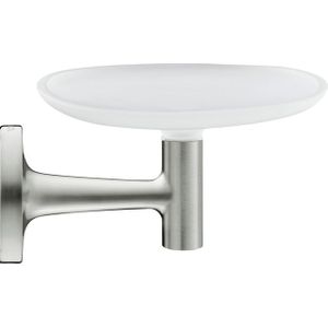 Duravit Starck T Zeephouder - wandmodel - 14x10.6cm -matglas - RVS geborsteld 0099337000