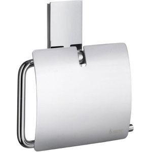 Smedbo Pool Toiletrolhouder - 14x14.3x4cm - zelfklevend / boren - Massief messing Chroom ZK3414