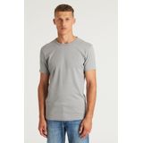 CHASIN' - Shirt - Grijs - Jersey - Ronde Hals - Kwartmouw