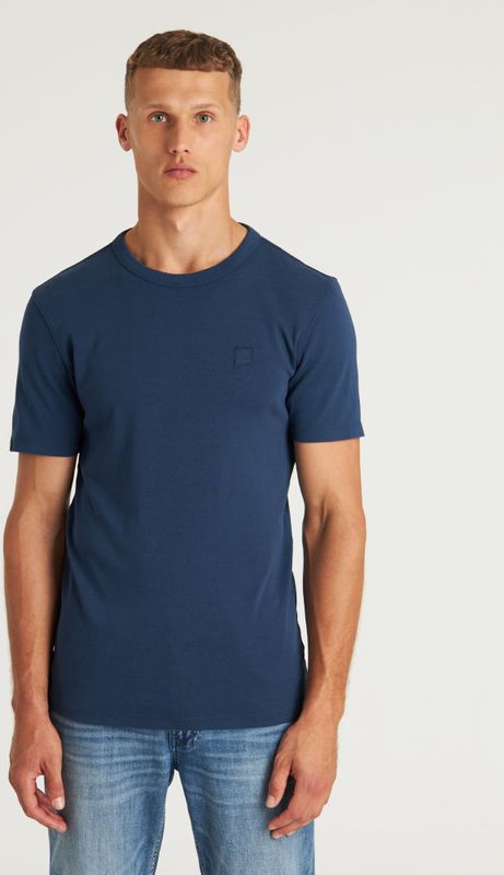 T-shirt - Effen - Jersey - Ronde Hals - Kwartmouw - Normale Pasvorm