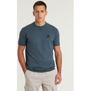 CHASIN' Shirt Heren - Regular Eenvoudig T-Shirt - Mateo - Blauw