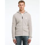 Truien Oliver Full Zip - Lichtgrijs - Heren