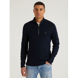 Truien Oscar Half Zip - Donkerblauw - Heren