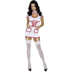 Cottelli Costumes - Sexy Verpleegster Jurkje - Wit
