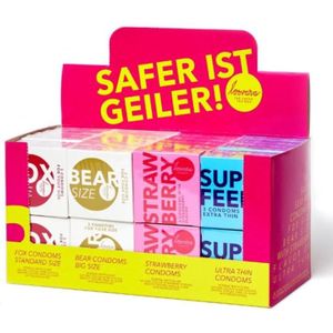 Loovara - Safer Is Geiler! Mixpakket Van 3-pack Condooms