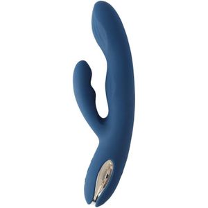Svakom - Aylin Krachtige Pulserende Vibrator Met Twee Koppen - Donkerblauw