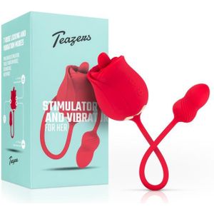 Teazers Rose Vibrator And Clitoris Stimulator