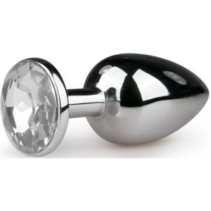 Zilveren Buttplug Met Diamant