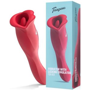 Teazers Vibrator Met Likkende Clitoris Stimulator