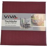 Tafelloper - 40 x 150 cm - Bordeaux Rood - Linnenlook - Aankleding van je Tafel - Tafellinnen