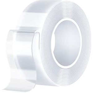 Dubbelzijdig Tape Extra Sterk - 300 cm x 25 mm x 2 mm - Transparant - Zelfklevende Tape - Rol Huishoudtape