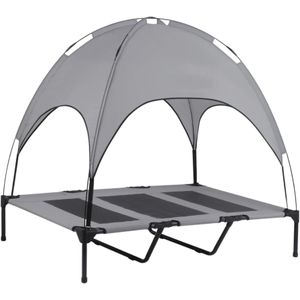 Opvouwbare hondenstretcher - Hondenbed met Zonnedak - Hondenbed - Honden ligbed - Hondenbed met Regendak